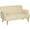 Cream White, variant on HOMCOM 2 Seater Sofa Couch with 8.3" Thick Padding and Wood Legs, Cream