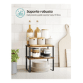 thumbnail image 5 of Juego De 2 Organizadores De Cocina De Madera Apilables, Multifuncionales Y Expandibles Malubero Café, 5 of 5