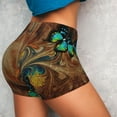 thumbnail image 2 of Sikiie Vintage Butterfly Green Print Workout Shorts Women Scrunch Butt Gym Shorts Seamless High Waist Tummy Control Yoga Biker Athletic Shorts, 2 of 5