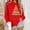 Red, variant on FAWUUDO Womens Fall Sweater Cute Bow Print Long Sleeve Pullover Casual Oversized Red