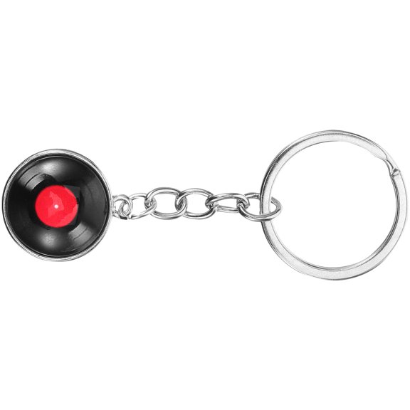 OULII Zinc Alloy Record Keychain Vintage Style Fashionable Accessory for Keys Bag and Wallet