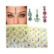 Casewin 4 Sheets Bindi Dots Face Jewels Face Jewelry For Women