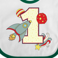 thumbnail image 4 of Inktastic 1st Birthday Outer Space Theme Boys or Girls Baby Bib, 4 of 4