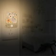 thumbnail image 2 of Yayeee 2-Pack Plug in LED Night Lights with Light Sensors Motion Detectors, Floral Pattern, 2 of 7