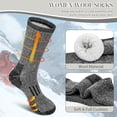 thumbnail image 6 of Loritta Womens Merino Wool Socks Thermal Boot Winter Warm Thick Socks 3 Pairs Size 6-10, 6 of 6