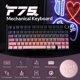thumbnail image 2 of Teclado inalámbrico para juegos EPOMAKER X AULA F75 75% negro rosa, 2 of 8