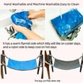 thumbnail image 4 of OHDfuriy Cat Hammock, Pet Hammock for Cage, Adjustable Cat Bed Two Sides Comfortable/Waterproof Resting Sleepy Pad for Cats Small Dogs Rabbits or Other Small Animals, 4 of 6