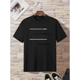 thumbnail image 1 of Boys' Cotton T-Shirt - Blank White Casual Summer Tee with Black Letter Print, Round Neck, Regular Fit, Soft & Breathable Fabric for Youngsters, Tween Boy Clothes, 1 of 6