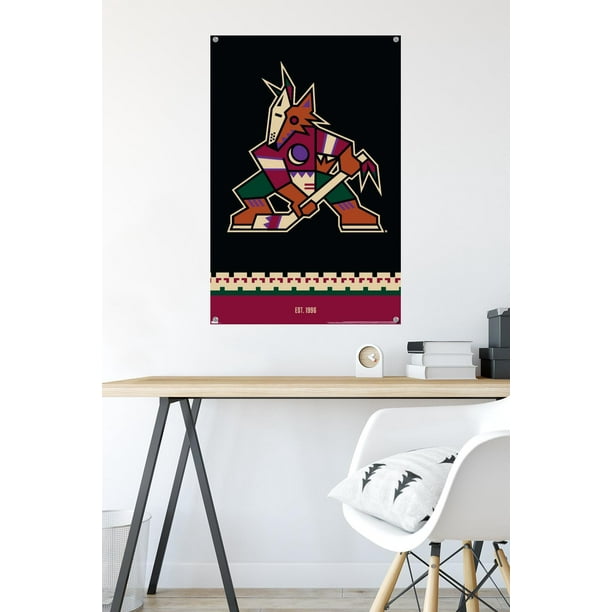 NHL Arizona Coyotes - Logo 21 Wall Poster with Pushpins, 22.375