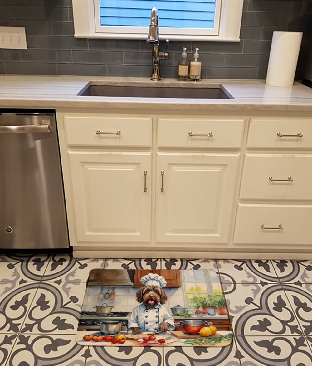Yorkie Yorkshire Terrier The Chef Memory Foam Kitchen Mat