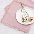 thumbnail image 2 of Ksopiavobs Handmade Cloth Napkins Bulk 18"x18" Cotton Linen Dinner Napkins Rustic Cheesecloth Table Napkins for Wedding Party Baby Shower Set of 4 Dusty Rose, 2 of 5
