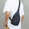thumbnail image 2 of LIBRCLO Mens Crossbody Bags with Earphone Hole Casual Sling Shoulder Bags for Outdoor Hiking Cycling, 2 of 8