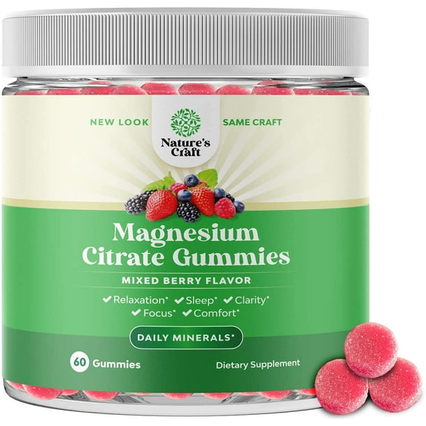Potent Chewable Magnesium Citrate Gummies Calming Magnesium Gummies