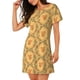 thumbnail image 2 of Easygdp Cartoon Squirrel Camisón de manga corta para mujer, informal, estampado, 2 of 6