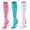 Pink Blue White, variant on 3 Pairs Copper Compression Non-Slip Socks for Women & Men Circulation 15-20 mmhg - Better Blood Flow, Swelling, Best Support for Medical, Running, Nursing