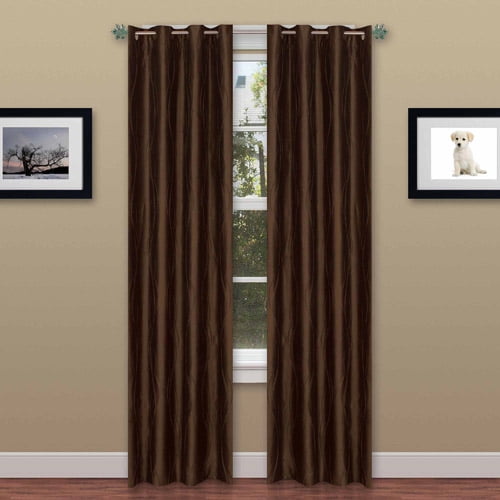 Textured Wavy Curtain Panel with Grommets 56" x 84" 2 Panels by Somerset Home