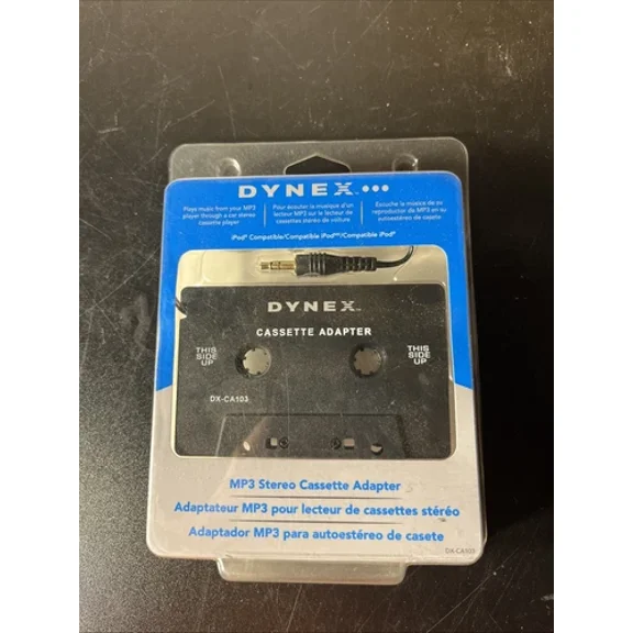 Dynex Dx-Ca103 Stereo Cassette Adapter For Vehicles.