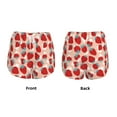 thumbnail image 3 of Daiia Red Strawberry Pattern Women's 2 in 1 Running Shorts - Lightweight Athletic Workout Gym Yoga Shorts Liner with Phone Pockets-Medium, 3 of 7