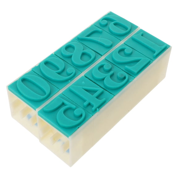 ETEREAUTY 1Set Number Stamp Set for Office Document Management with Reusable Date and Code Stamps