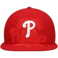 thumbnail image 2 of Men's New Era Red Philadelphia Phillies Shadow Logo 59FIFTY Fitted Hat, 2 of 6