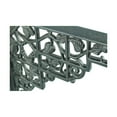 thumbnail image 3 of Renovators Supply Floating Shelf Brackets Pair 7" x 8-3/4" Black Aluminum Floral Design Brackets for Shelves w/Screws, 3 of 8