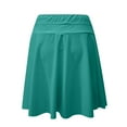 thumbnail image 5 of TEVEQ Sports Women's High Waisted Swim Skirts Skort with Shorts Pockets Bathing Suit Swim Skirts for Women Tummy Control Swim Skorts for Womanswim Skirt Liner Swimsuit Bottoms with Zipper Pocket, 5 of 9