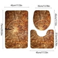 thumbnail image 3 of Bathroom Floor Mat Set | Super Absorbent Non-Slip 3 Piece Bath Rug Set | U-Shaped Mat Toilet Seat Cover | Soft Durable Polyester | Fast Drying | Modern Multicolor | 14.76x17.71in 13.77x17.71in, 3 of 6
