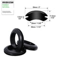 thumbnail image 2 of ORUYROP Rubber Grommets for 1-1/2" Panel Hole, 1-3/8" ID Rubber Hole Grommet-Eyelet Ring-Firewall Wire Grommets Automotive Rubber O Rings Electrical Outlet Loop Protector, 8PCS, 2 of 6