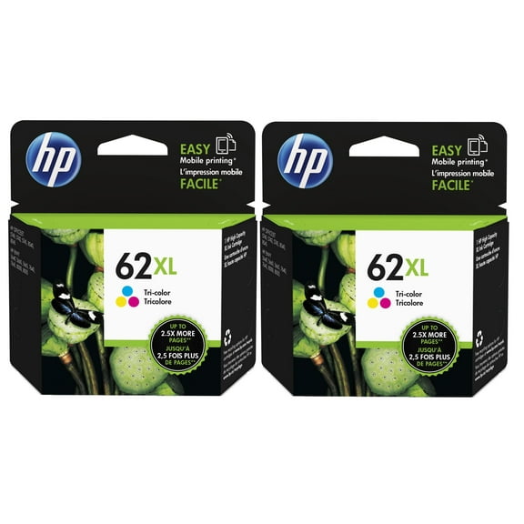 Original 62XLTri-Color Original Ink Cartridge, 2/Pk (M0J01BN)