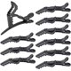 thumbnail image 1 of Pinzas para el cabello de 10 piezas, pinzas para el cabello con pasador de peinado profesional, pinzas para el cabello de cocodrilo de sección negra para peluquería, peinado, seccionamiento, rizado brillar Electrónica, 1 of 5