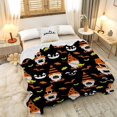 thumbnail image 3 of Halloween Gnome Blanket Lightweight Plush Cozy Super Soft Flannel Fleece Throw Swaddle Blanket for Travel Home Decor 40"x30" XS for Pet Toddler, 3 of 6