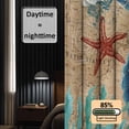 thumbnail image 3 of Brown Sea Turtle Coastal Blackout Curtains for Bedroom/Living Room, Pinch Pleated Black Out Curtains, Nautical Coral Ocean Vintage Room Darkening Window Drapes with Hooks 2 Panels, 39"x70", 3 of 8