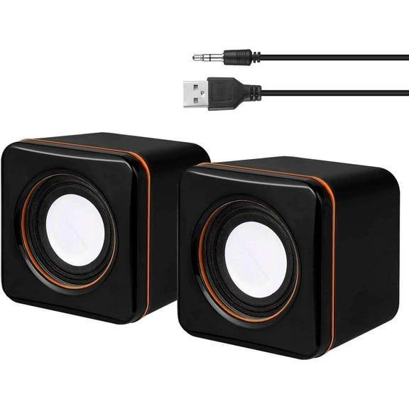 USB Computer Speakers, Small Speakers for Laptop Desktop Netbook & PC