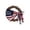 B, variant on AZXY 24 Inch Patriotic Wreath, Red Hydrangea Grapevine Wreath with American Flag Bow, Rustic Americana Decor for Independence Day Memorial Day Front Door Indoor Outdoor
