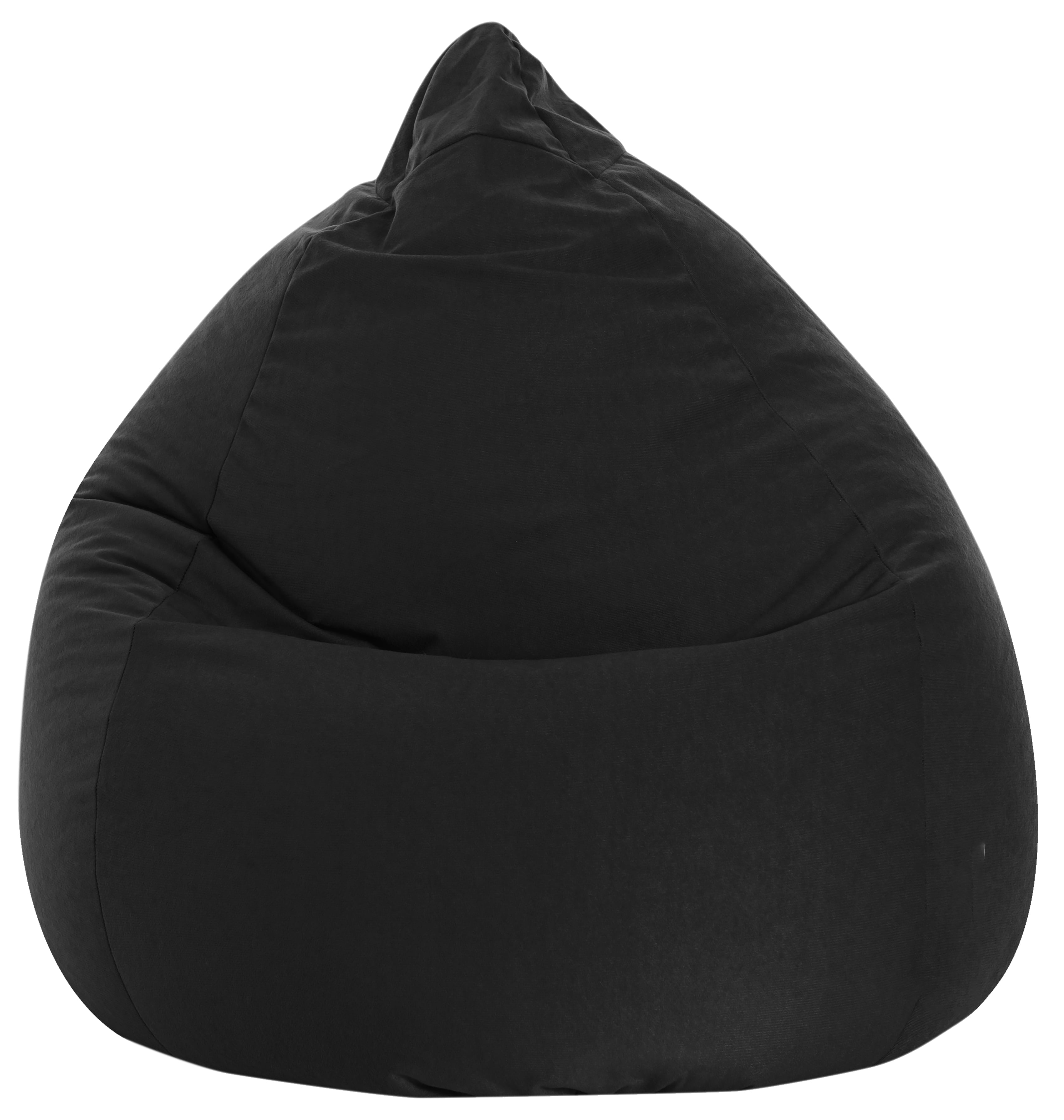 Gouchee Home Easy Black Bean Bag Chair – Soft Polyester Microfiber Fabric with Polystyrene Bead Filling, Suitable for Adults and Teens, Lightweight & Portable Seating for Dorm or Living Room