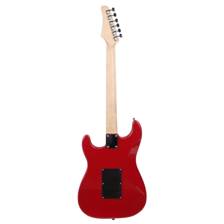 SOLDER エレキギター ブラック/レッド ST Stylish Electric Guitar with Black Pickguard Red