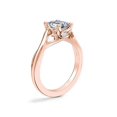 thumbnail image 3 of 1.00 T.C.W Emerald Shape Natural Diamond Latest Design Solitaire Wedding Ring for Ladies Solid 14K Rose Gold Size 8, 3 of 8