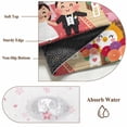 thumbnail image 6 of Japanese Wedding Area Rugs 8'x10', Washable Small Throw Rugs for Living Room Patio, Cute Owls Pink Cherry Blossoms Indoor Outdoor Rug Non-Slip Low Pile Carpet Runner Reversible Floor Mats, 6 of 8