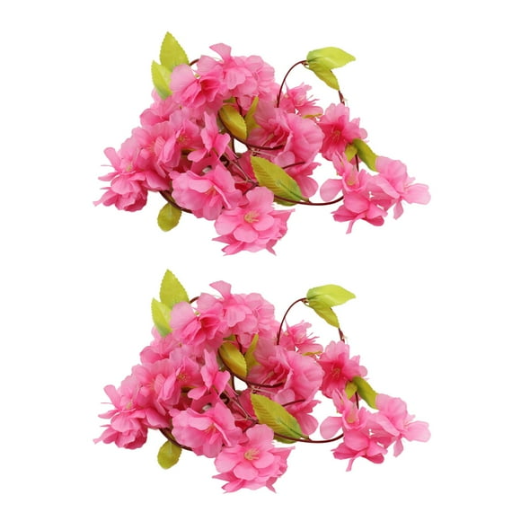 Verdant Touch Lot de 2 glycines artificielles - Décoration d'intérieur - Belle fleur en soie