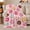 Heart Donuts, variant on Rainbow Donuts with Hearts on Pink, Energetic Bakery Style for Dessert Lovers, Colorful Icing Pastry Pattern and Birthday Gift, Cozy Flannel Blanket for Game Room and Bedroom, Home Decor