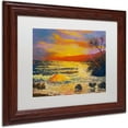 thumbnail image 2 of Trademark Fine Art "Maui Sunset" Canvas Art by Manor Shadian, White Matte, Wood Frame, 2 of 4