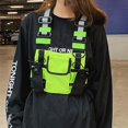 thumbnail image 3 of Chest Bag Adjustable Strap Reflective Unisex Multi-function Magic Sticker Vest Bag for Climbing, 3 of 8