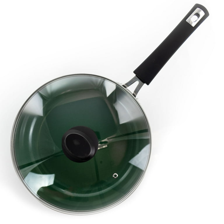 15441342 B. Green 10-Inch Sauté Pan with Glass Lid – Berndes Cookware