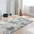 thumbnail image 1 of JV Home Area Rug Arrow Grey 4'x6' Washable Carpet Anti Slip, 1 of 6