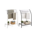 thumbnail image 5 of SunnyPoint Freestanding 3 Hanging Bar Towel Rack with Bottom Shelf (BLK), 5 of 5