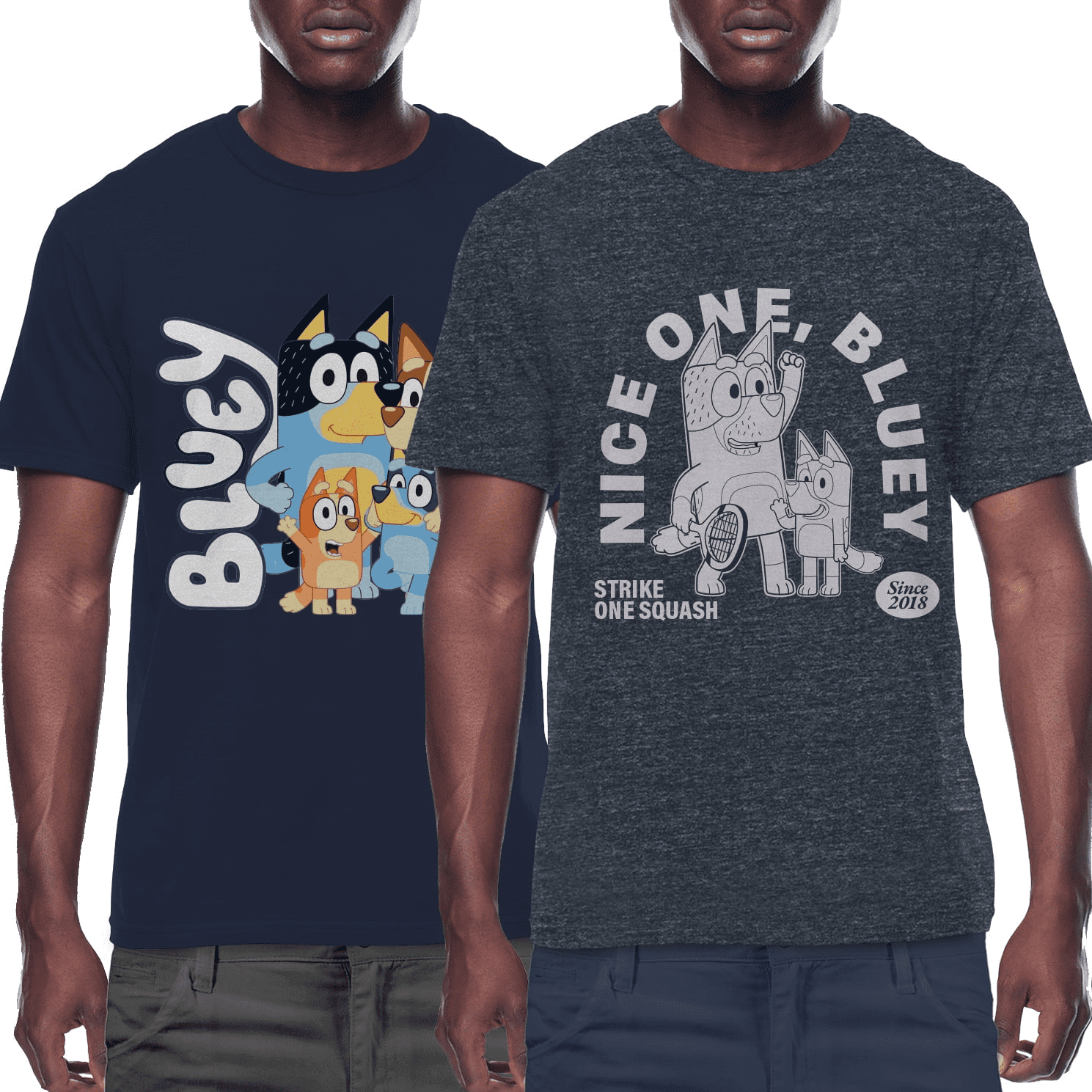 Bluey, Men's Apparel Graphic T-Shirt, Bandit Era, Sizes, S