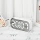 thumbnail image 1 of Reloj despertador digital Simples LED Pantalla digital grande Reloj despertador de moda con múltiples configuraciones Características Escritorio Mesita de noche Estudio Cocina Reloj de espejo (blanco), 1 of 7