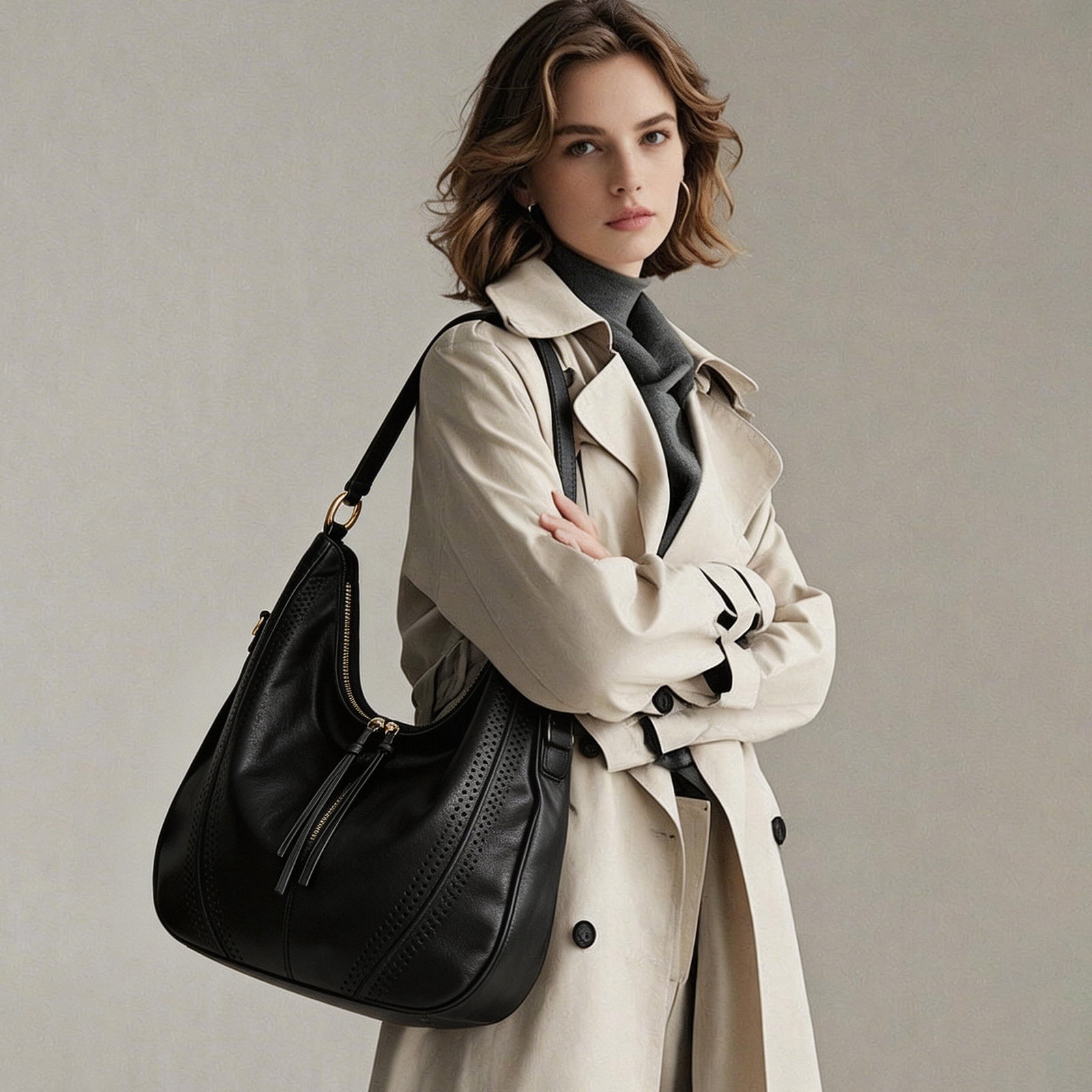 SENDEFN Women Large Crossbody Bags Ladies Shoulder Handbags purse with Adjustable Strap for Work Travel Everyday