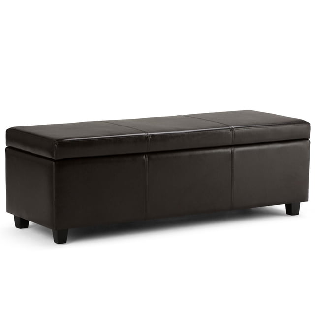 Grand ottoman de rangement rectangulaire Franklin