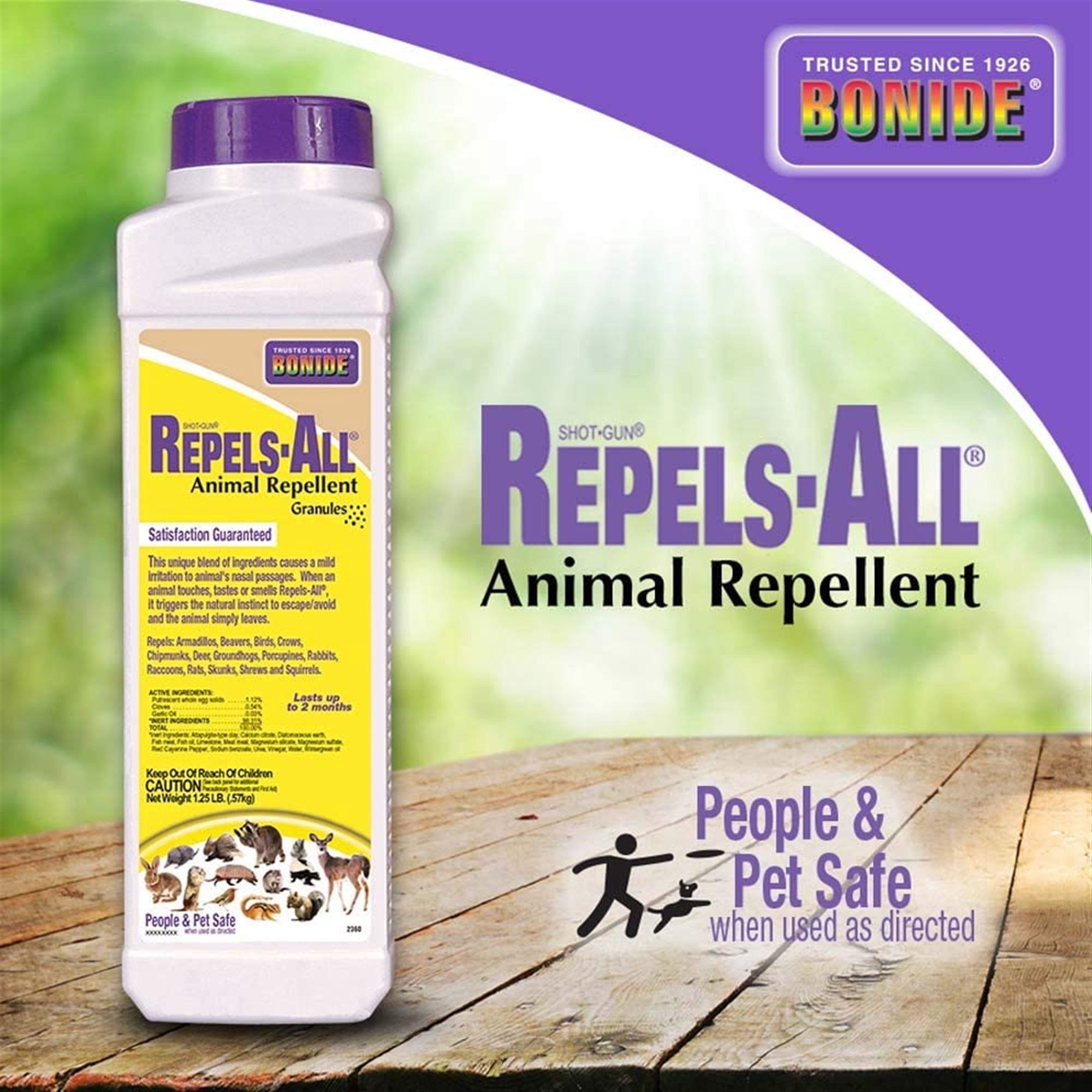 Repels-All Granules 1.25Lb Bonide Products Insect Repellents 2360 037321023609